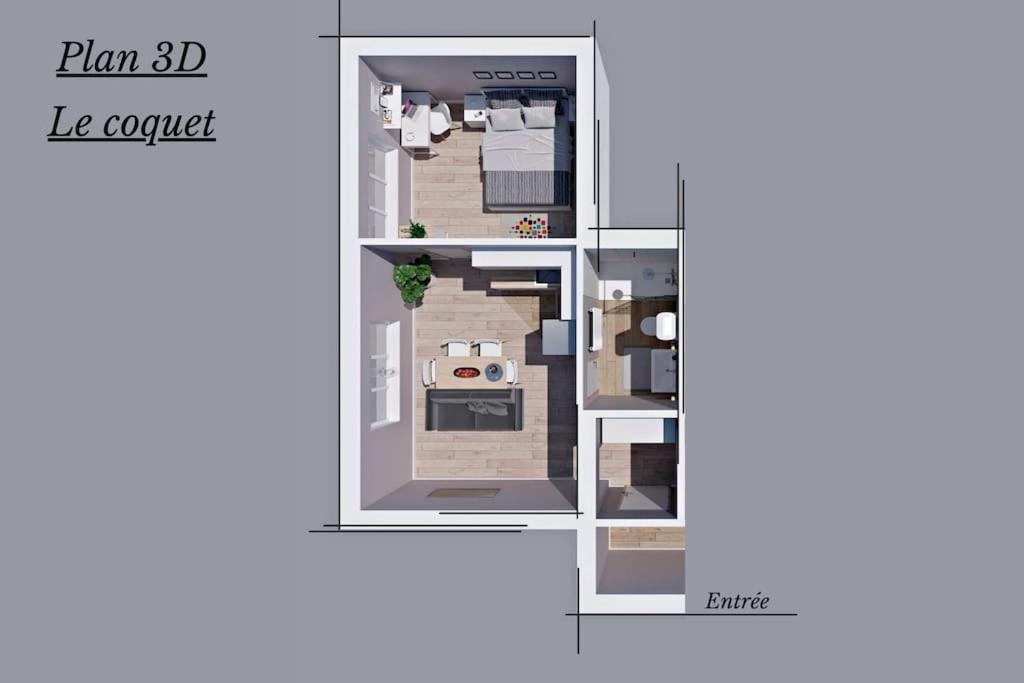 Apartamento Le Coquet - Balcon - Proche Gare - Parking Bourg-en-Bresse Exterior foto